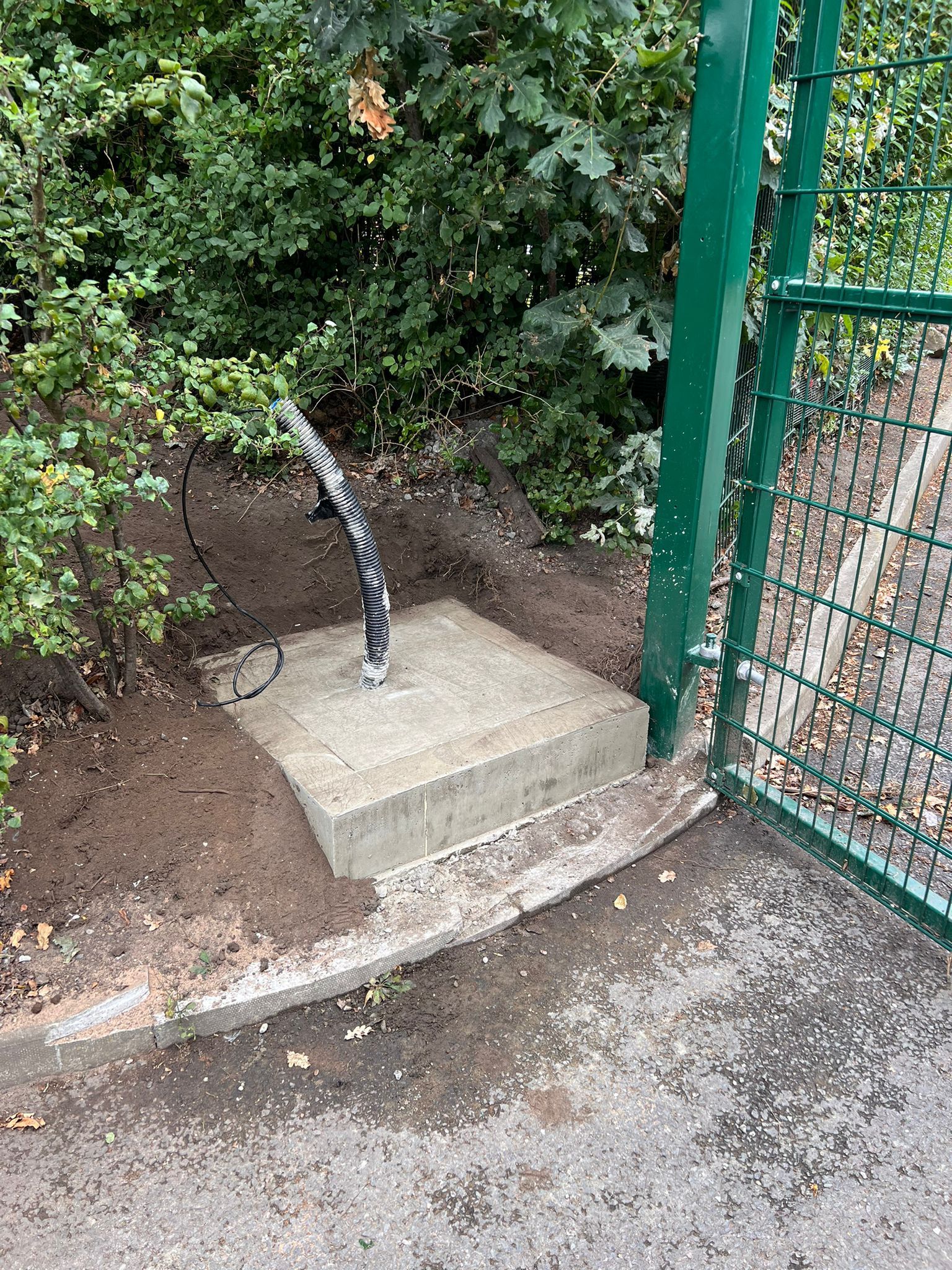 CCTV Tower Base Installation