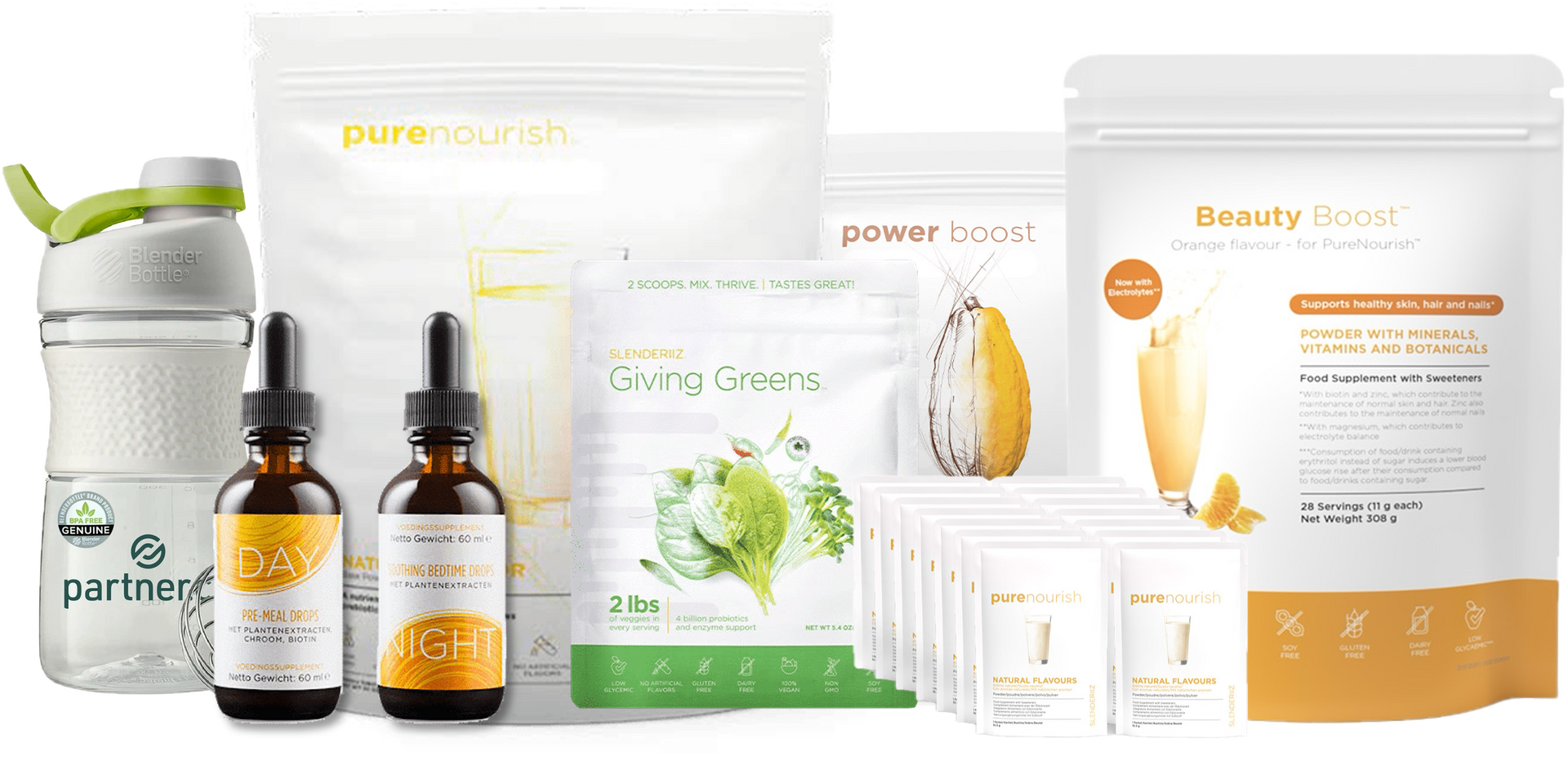 Complete range of SLENDERIIZ products from the Partner.co store