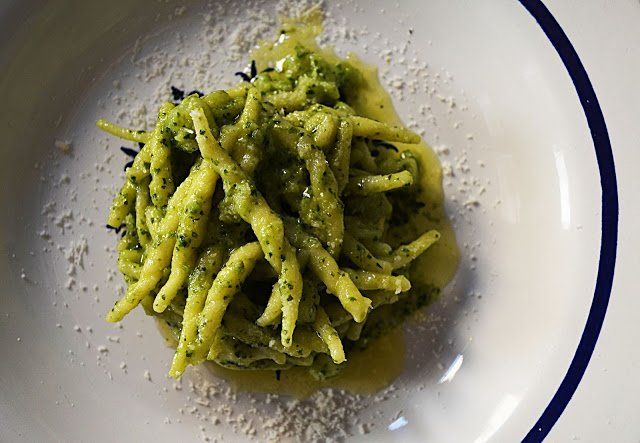 TROFIE  CON PESTO FRESCO AL CAVOLO NERO SIPO