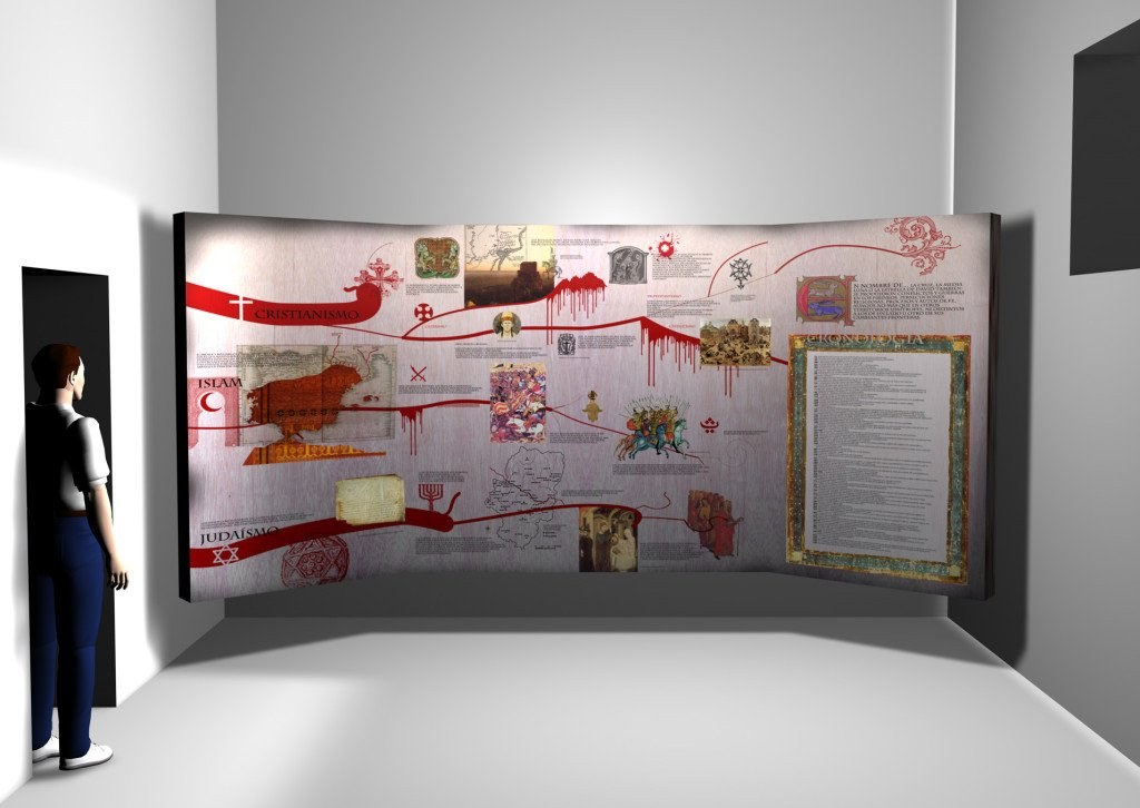 Retablo de las religiones para el Museo Espacio Pirineos en Graus. Idea: Luis Utrilla. Producción: Calidoscopi.