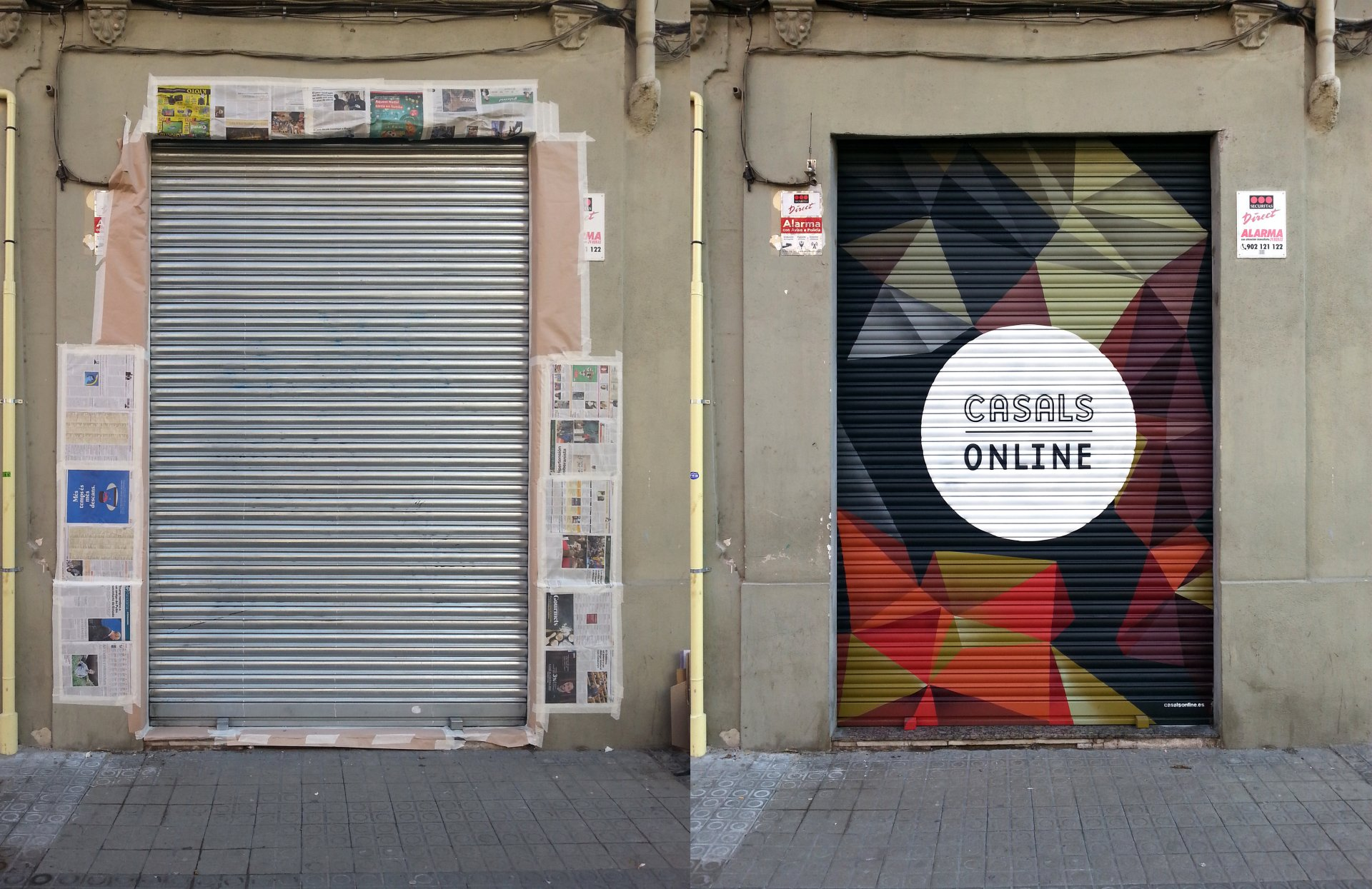 Decoración Persiana para Casals OnLine