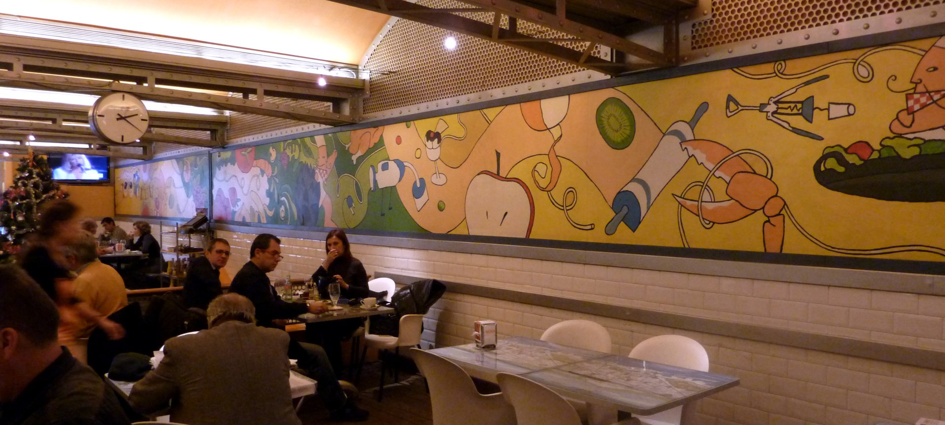 Pintura mural para el Restaurante Moka
