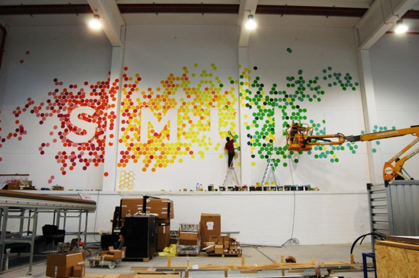 Decoración mural para la fábrica de la firma Boboli - Star Textil