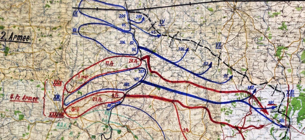 Die Vorplanung des GenStdH vom 30. April 1942 zeigt, dass die 82. ID zur Sicherung der Flanke eingesetzt wird. Lediglich die Korpsunterstellung der 82. änderte sich.