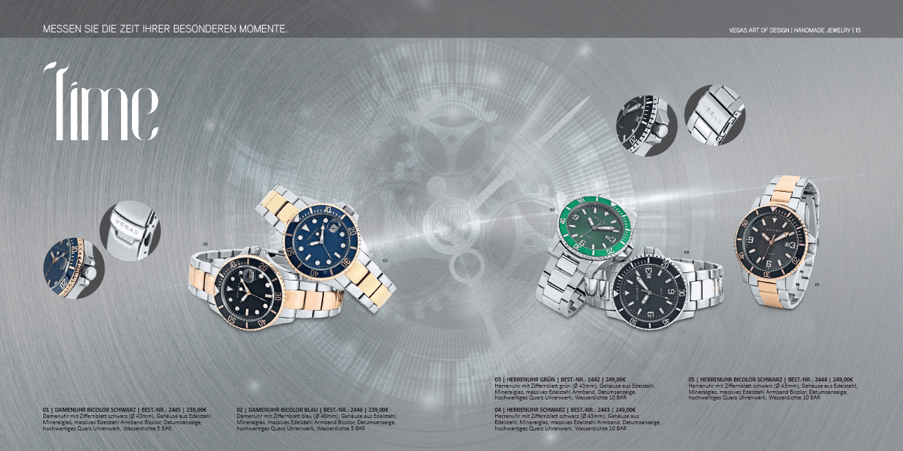 Exklusiver Echtschmuck & Uhren Vegas Art of Design