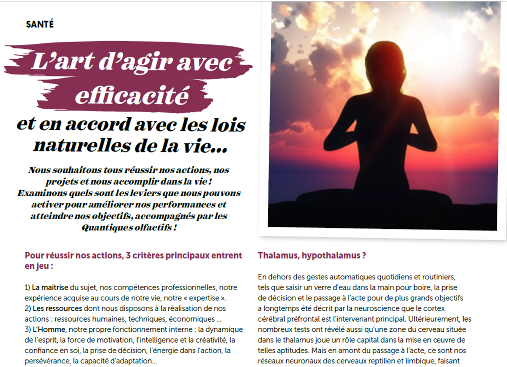 agir avec efficacité