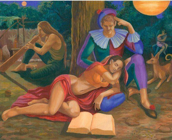 cuadro, pintor, oleo, ibiza, arte,