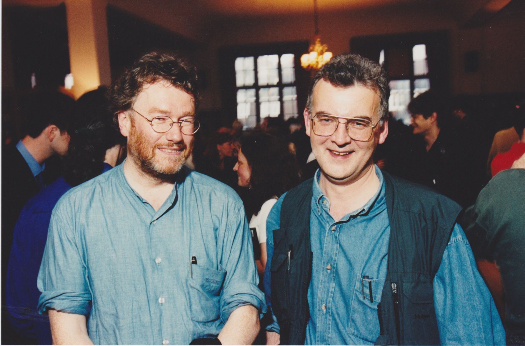Photograph of Iain M. Banks and Ken MacLeod