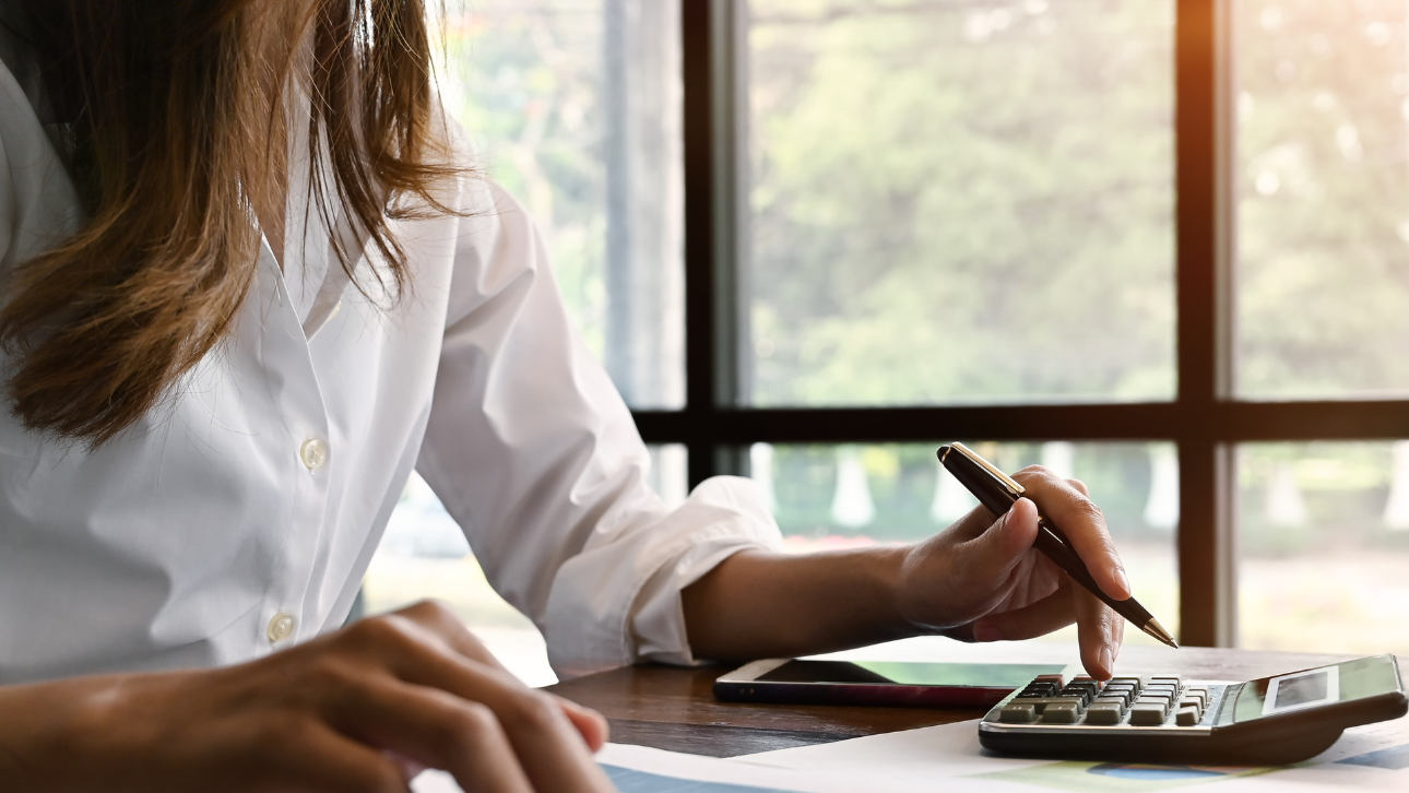 Frau, Berechnung, Rechnen, Kosten, Finanzierung