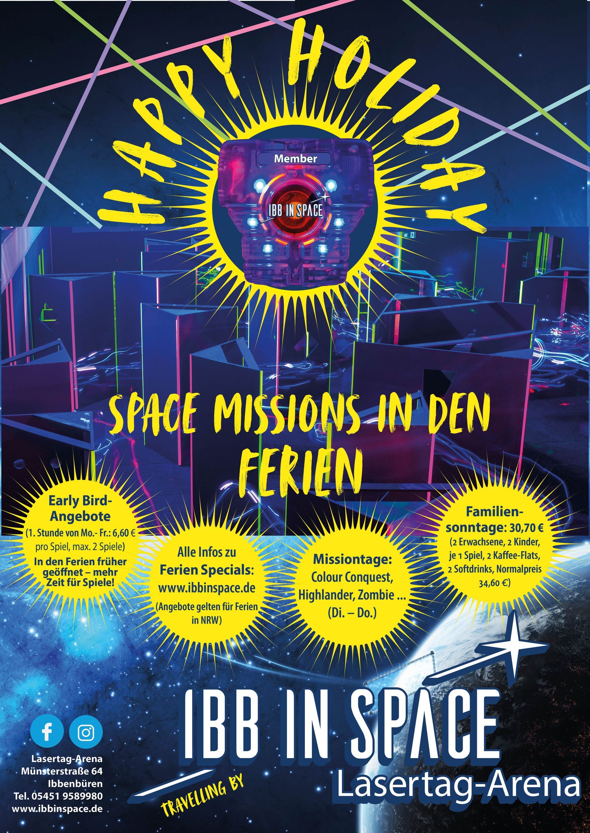 Ibb In Space Lasertag-Arena Ferienaktionen