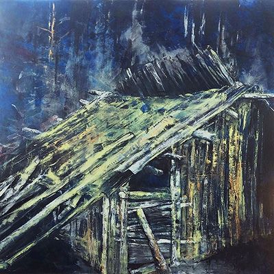 Foto: Karin Hirsche Waldstätte, Öl auf Leinwand, 140 x 140 cm