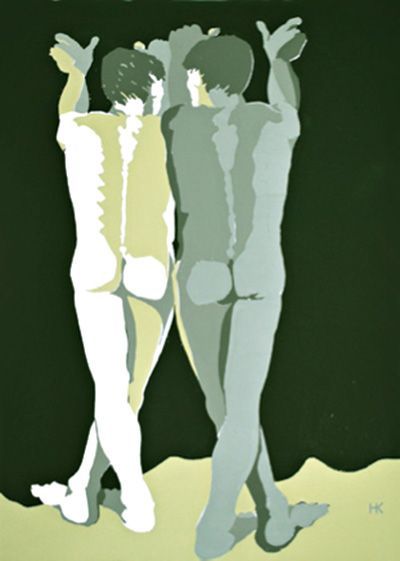 Foto: Heinz Kneile Castor und Pollux, 2020, Vierfarbenserigrafie