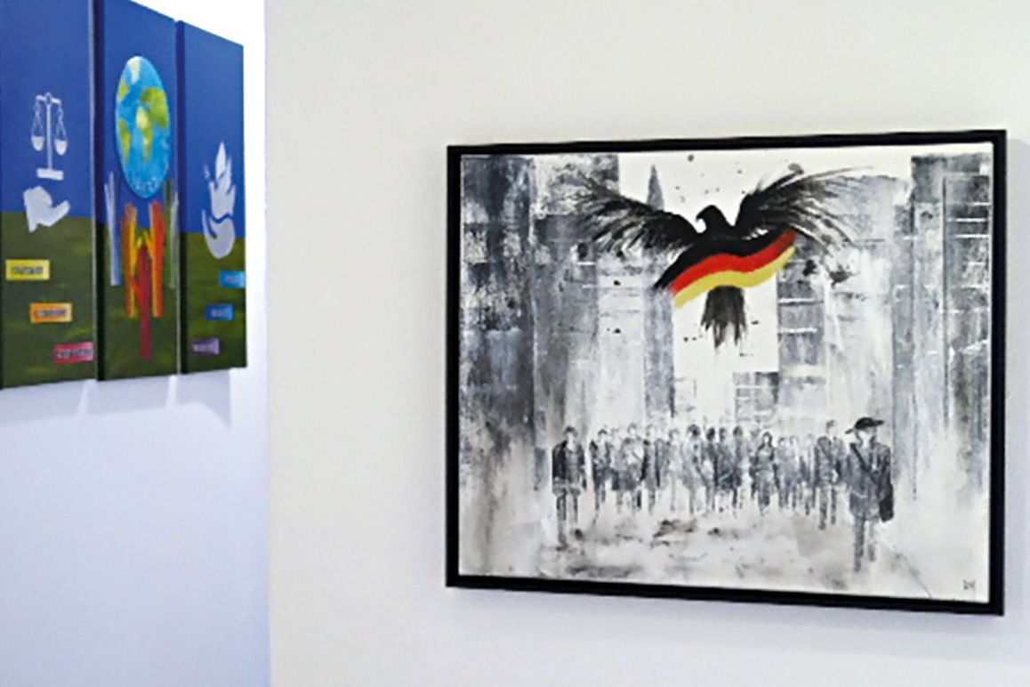 Foto: Galerie L'art pour Lahr Zwei Werke des Projekts