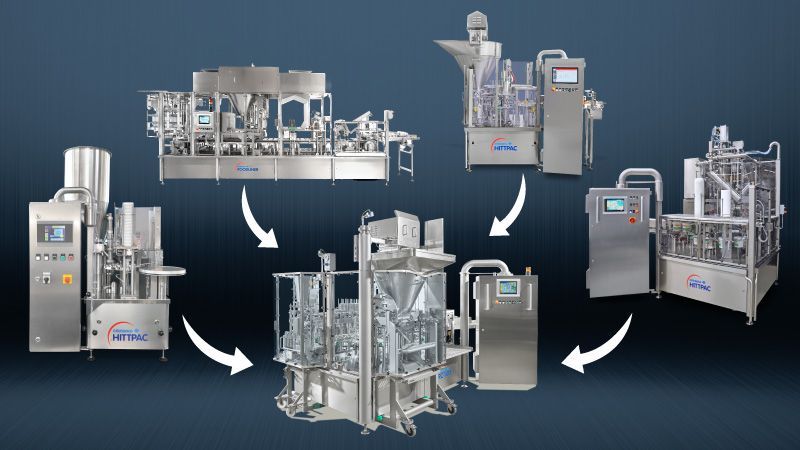 Olives, Antipasti, Cherry Peppers, Fetta Cheese filling and sealing machinery