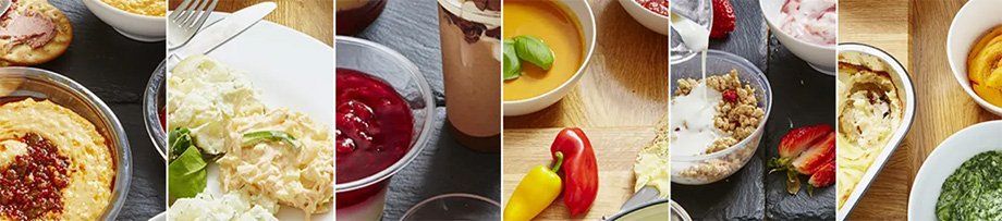 Selection of Products filled on a Grunwald