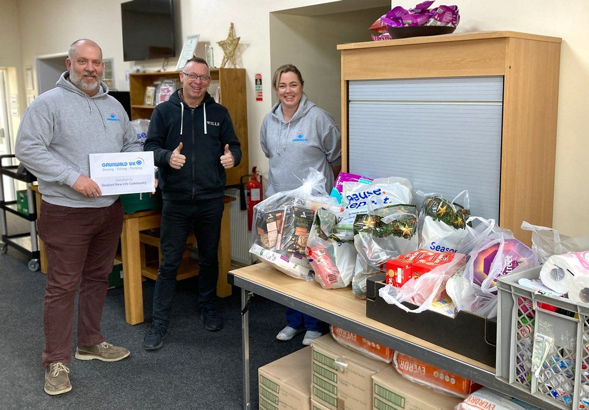 Monty Rod Hannah at Sleaford Food Bank