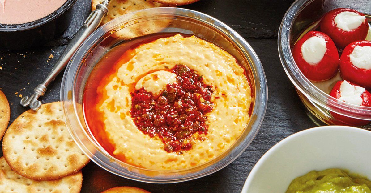 custom design and décor Hummus with tomato topping