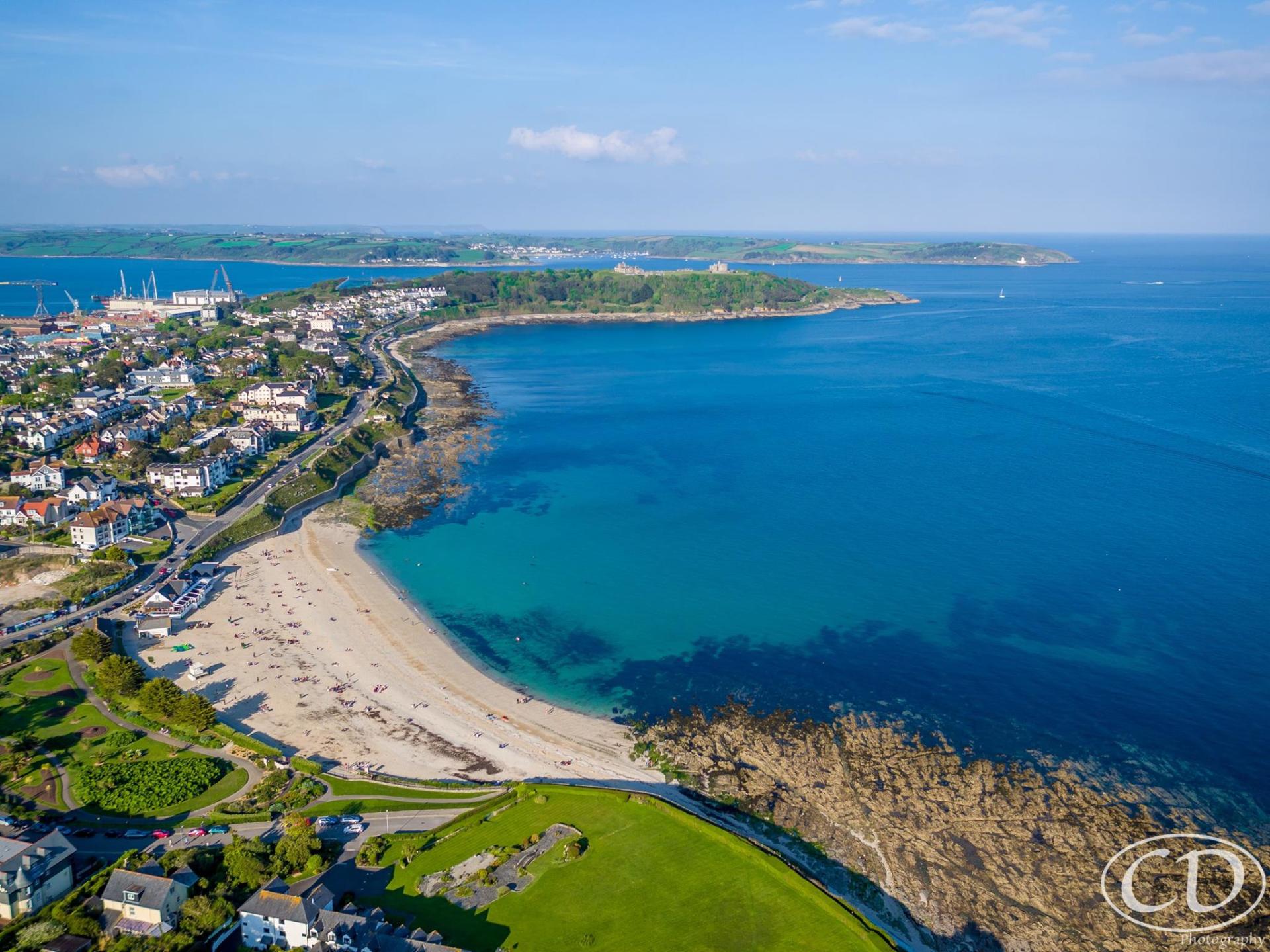 A view of the sea from Falmouth where we clean holiday homes.