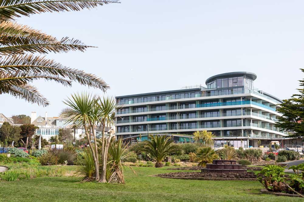 Falmouth Cornwall from above looking at some of the homes we did building cleans for.