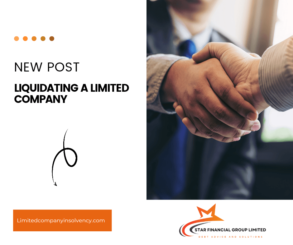 liquidating a limited company alongside a picture of a handshake