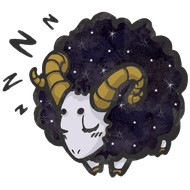 SleepyRam sleepy ram art logo