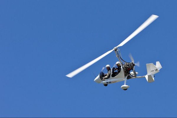 Autogire en vol Autogire en plein vol