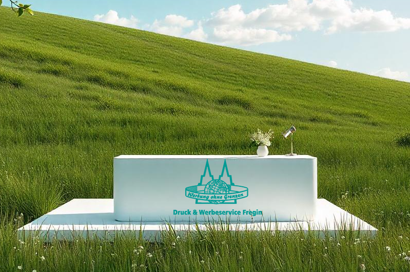 Ein erfolgreicher Messeauftritt erfordert die bestmögliche Ausstattung. Bedruckte Rollup, Theken, Prospektständer, Messewände