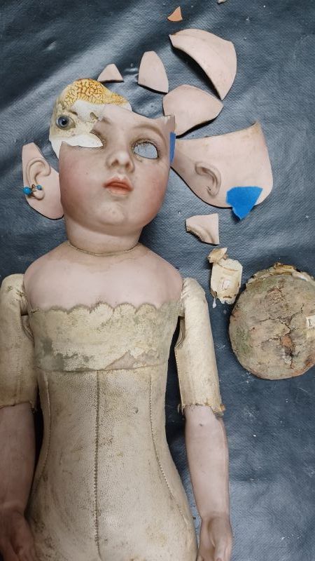 Poupée Bru période Henry Chevrot avec morceau manquant