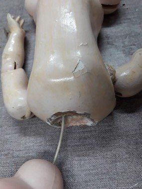 Antique bisque doll restoration