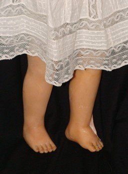Wax doll restoration - hands and feet sculpture