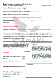 Muster Download... Muttizettel