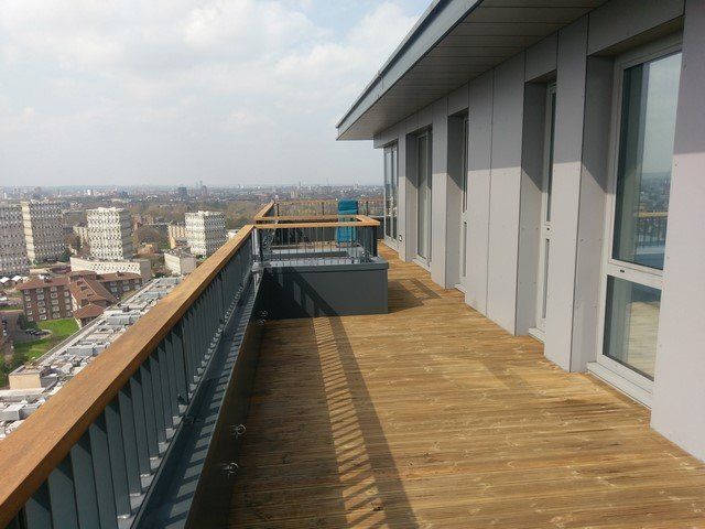 refreshing terrace softwood decking balustrade
