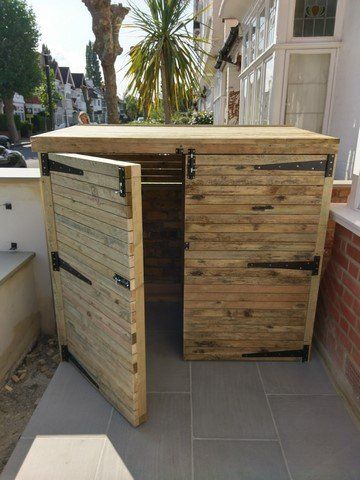 softwood bin storage london garden builders