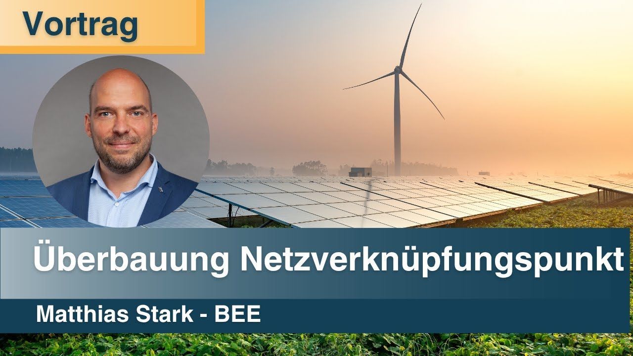 Dr. Matthias Stark: Studie zur Überbauung von Netzverknüpfungspunkte - Vorstellung der Ergebnisse