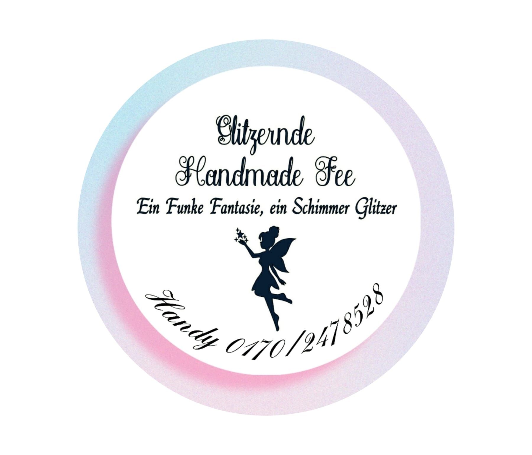 Logo Glitzernde Handmade Fee