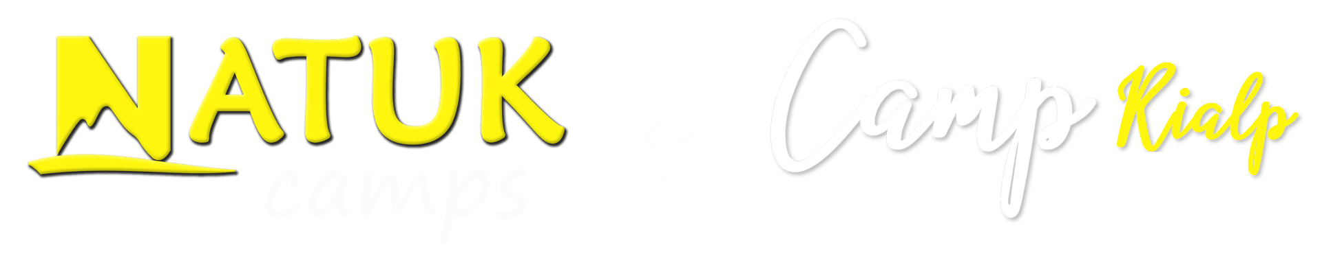 Logo natuk camps campamentos by camp rialp