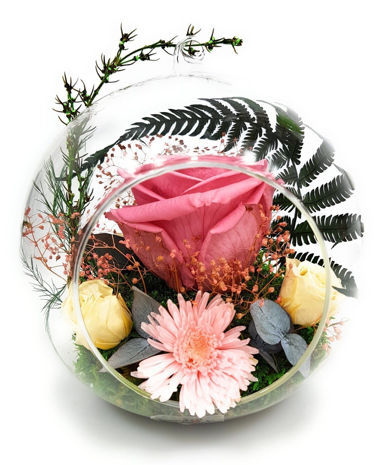 echte konservierte Rosenstrauß als Geschenkidee - Weihnacht