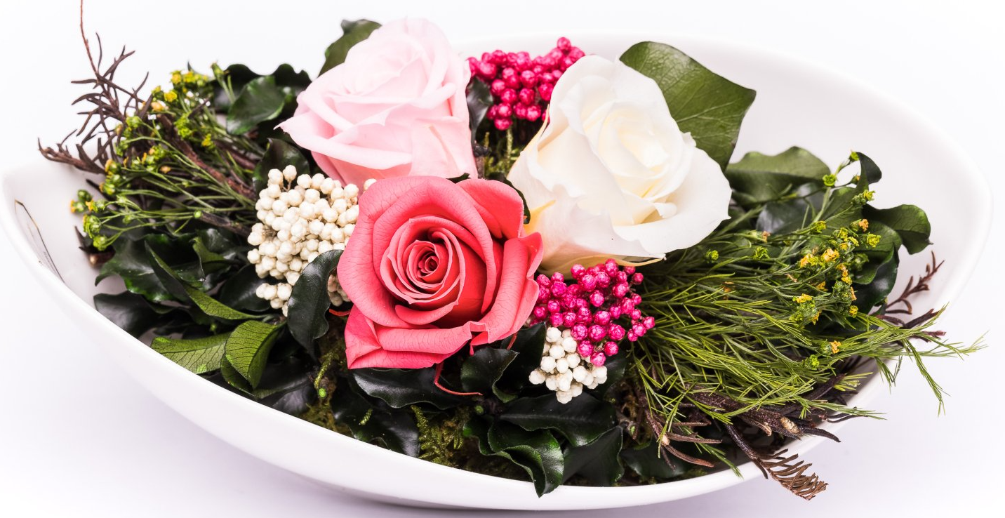 -GSF-RPXRE-001 echte konservierte Rosenstrauß als Geschenkidee - Weihnacht