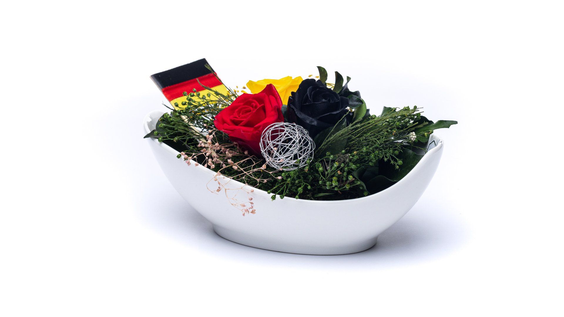 Infinity-Blumenstrauß Handmade CTF-RMIDE-001 konservierte-Rosengestecke | konservierte-Blumen-Geschenke | blumen-für-jeden-Anlass | Rosen-im-Keramik Vase