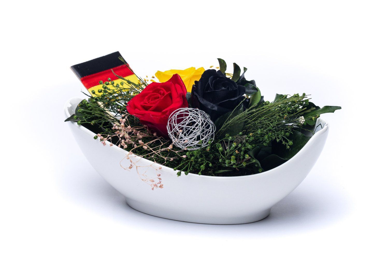 konservierte-Rosengestecke | konservierte-Blumen-Geschenke | blumen-für-jeden-Anlass | Rosen-im-Keramik Vase