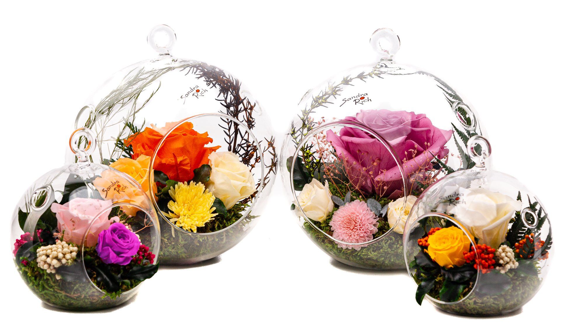 Rosen te Amo GTF-RMIRE-001 triple rote Rose echte konservierte Rosen im Glas, infinity Blumengeschenke