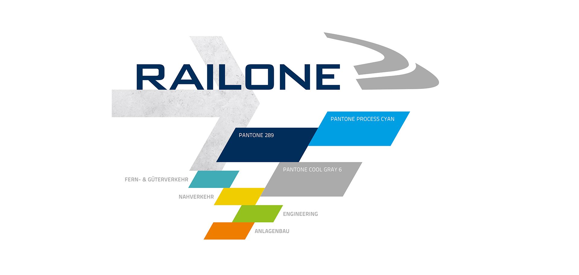 V8 Werbeagentur, Nürnberg, Motor für Marken, RAILONE Logo und Corporate Design