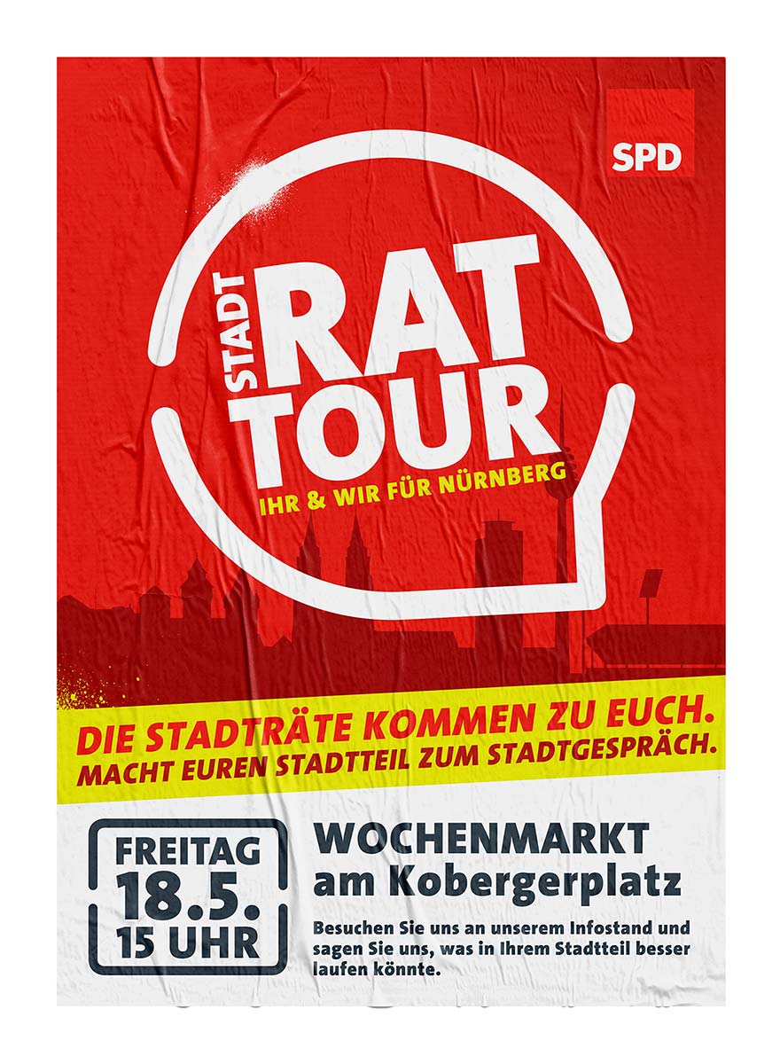 V8 Werbeagentur, Nürnberg, SPD Stadtratsfraktion, SPD Nürnberg, Rathaus Tour, Stadtrat Tour