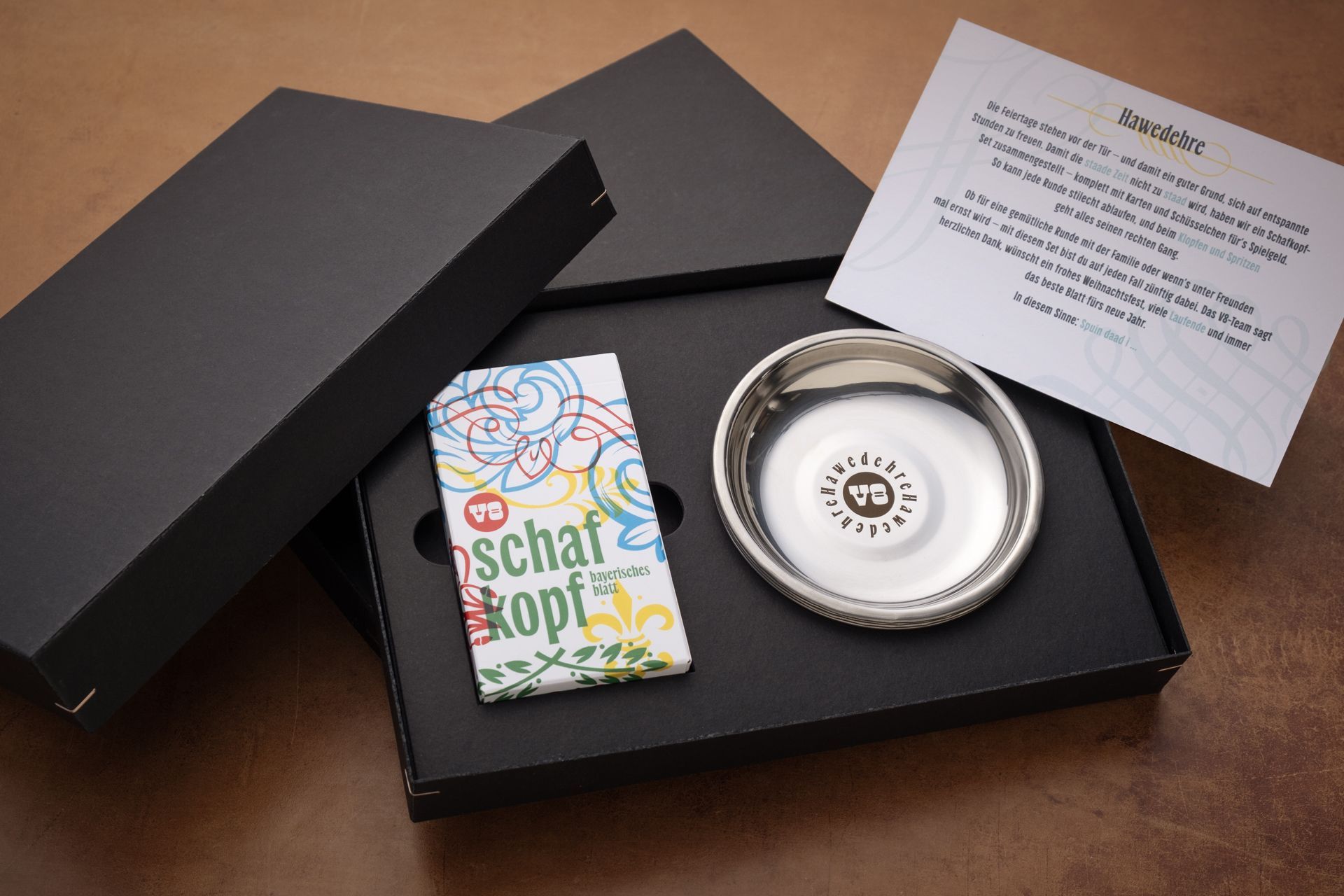 V8 Werbeagentur, Nürnberg, Give-Away, Schafkopf Karten