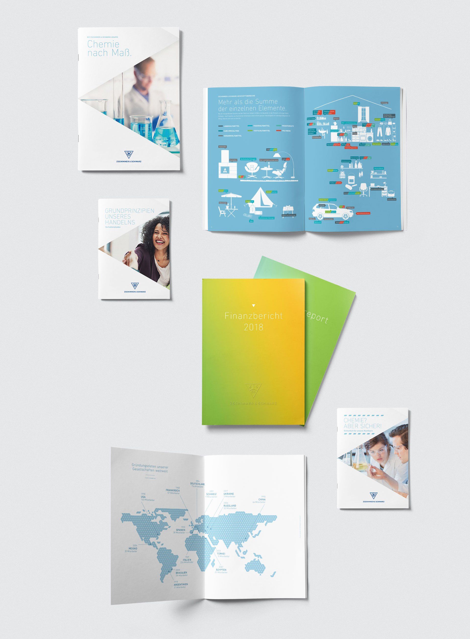 V8 Werbeagentur, Nürnberg, Motor für Marken, Zschimmer & Schwarz, Broschüren, Flyer,