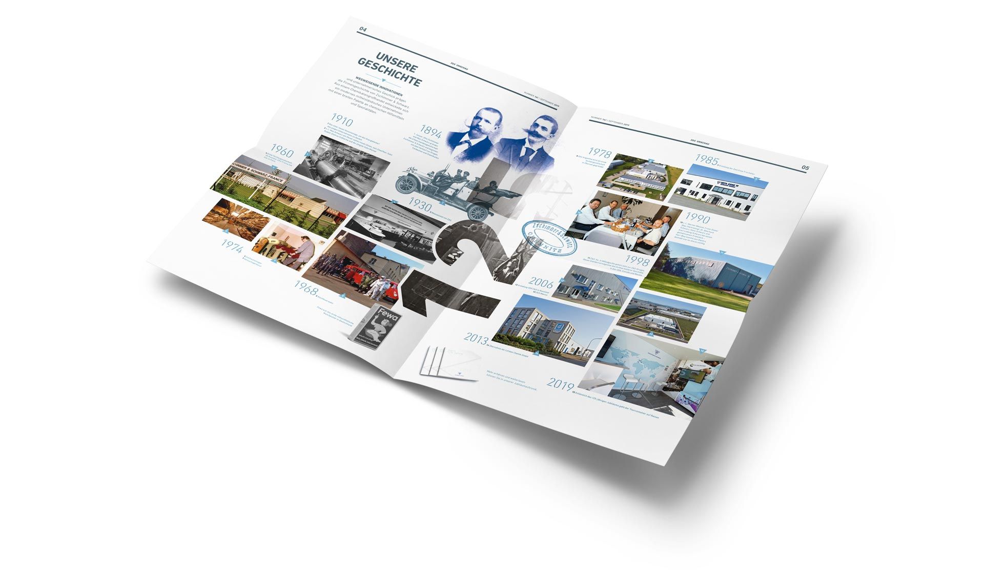 V8 Werbeagentur, Nürnberg, Zschimmer & Schwarz, Printmedium Mitarbeitermagazin Umschau