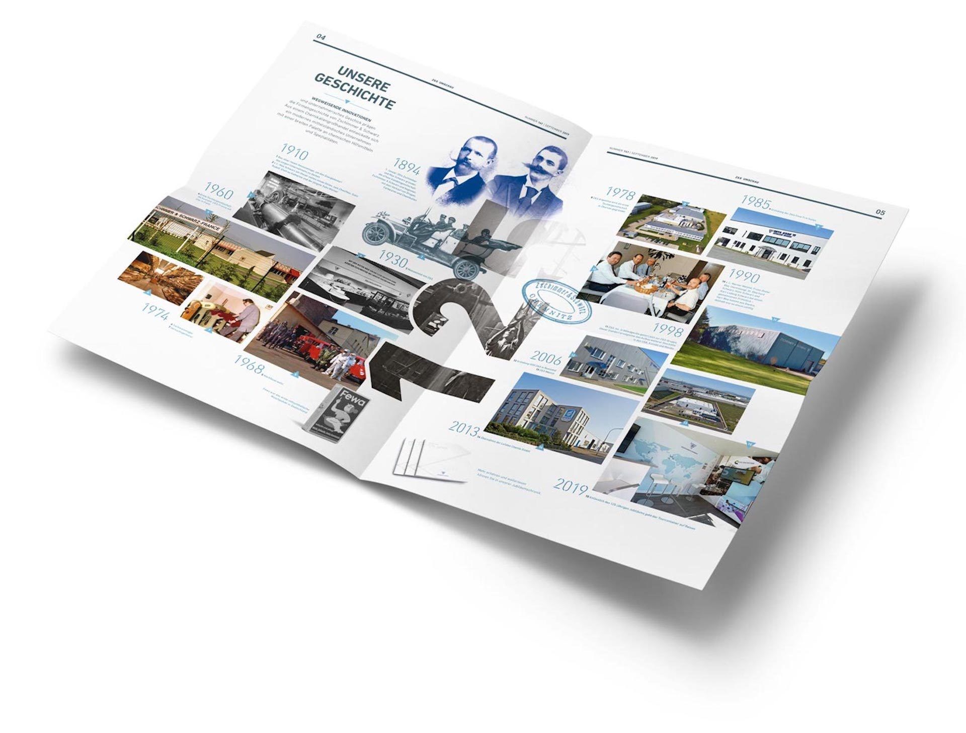 V8 Werbeagentur, Nürnberg, Motor für Makren, Zschimmer & Schwarz, Printmedium Mitarbeitermagazin Umschau