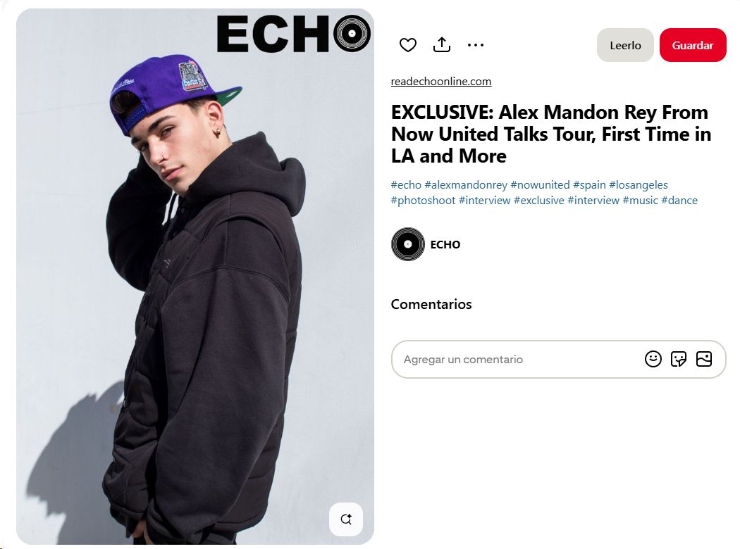 alex mandon rey modelo revista Echo