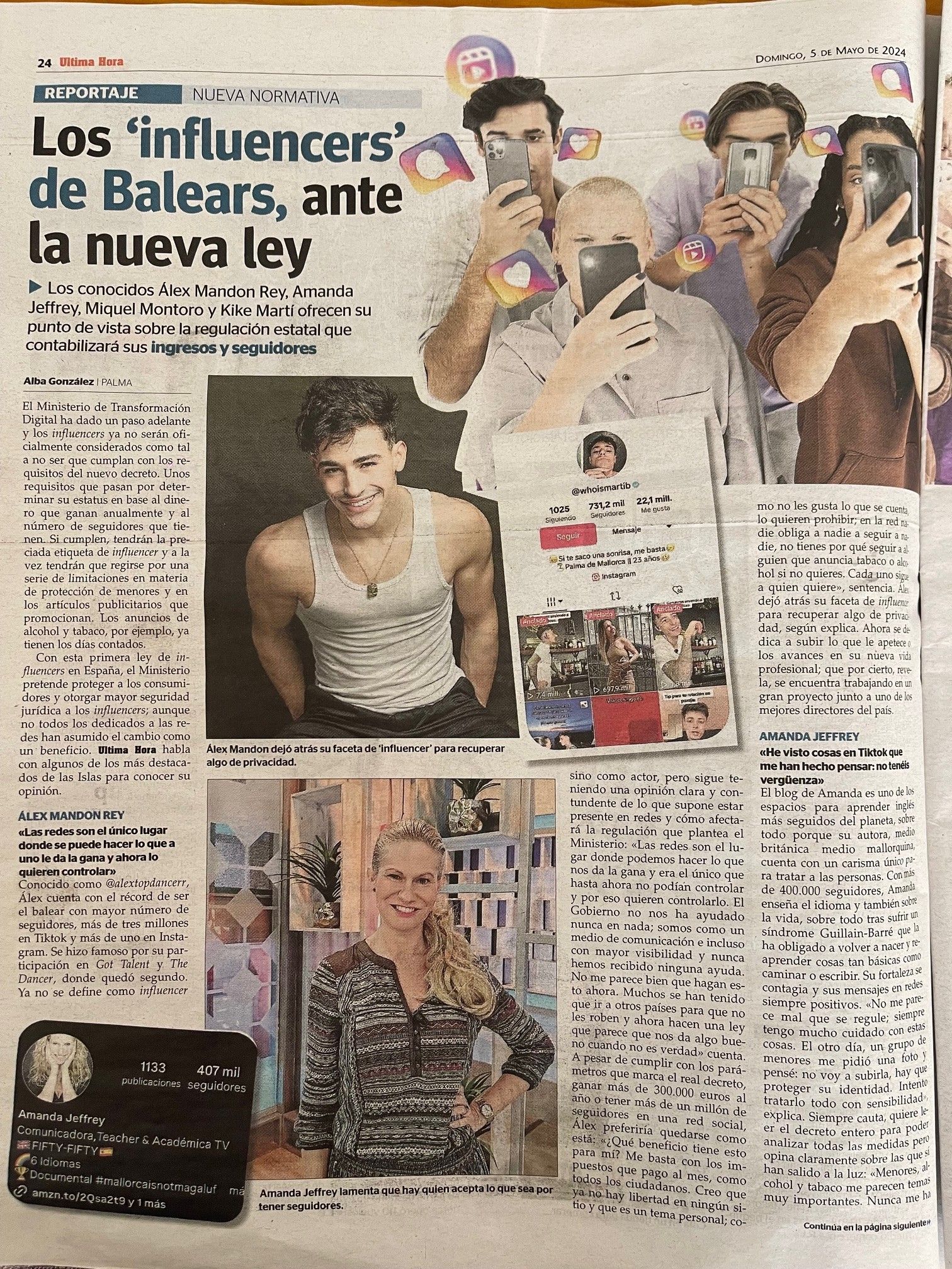 alex mandon rey influencer Mallorca