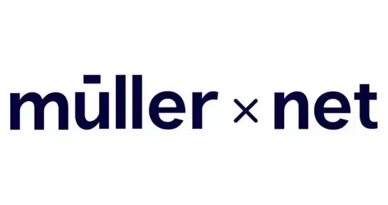 Logo Müller x net als Referenz für erfolgreiche Zusammenarbeit mit BEITRAINING®
